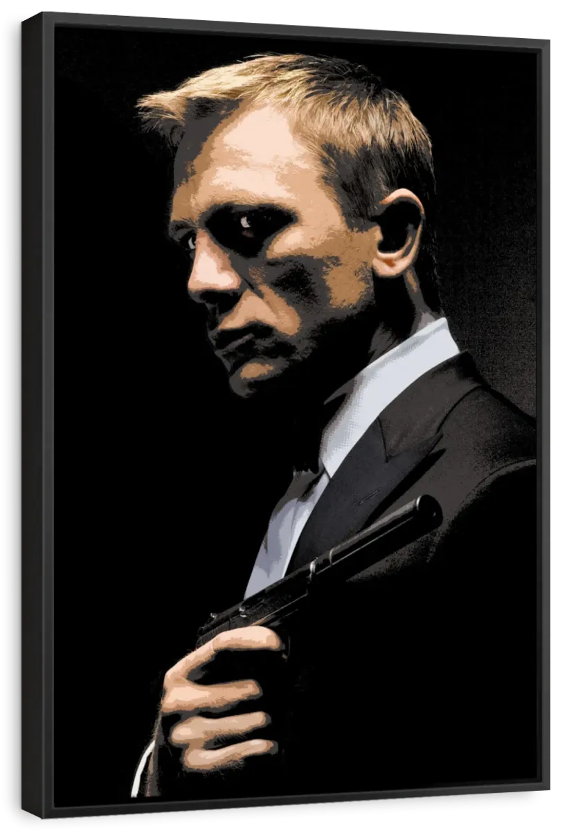 007 Daniel Craig Illustration Wall Art