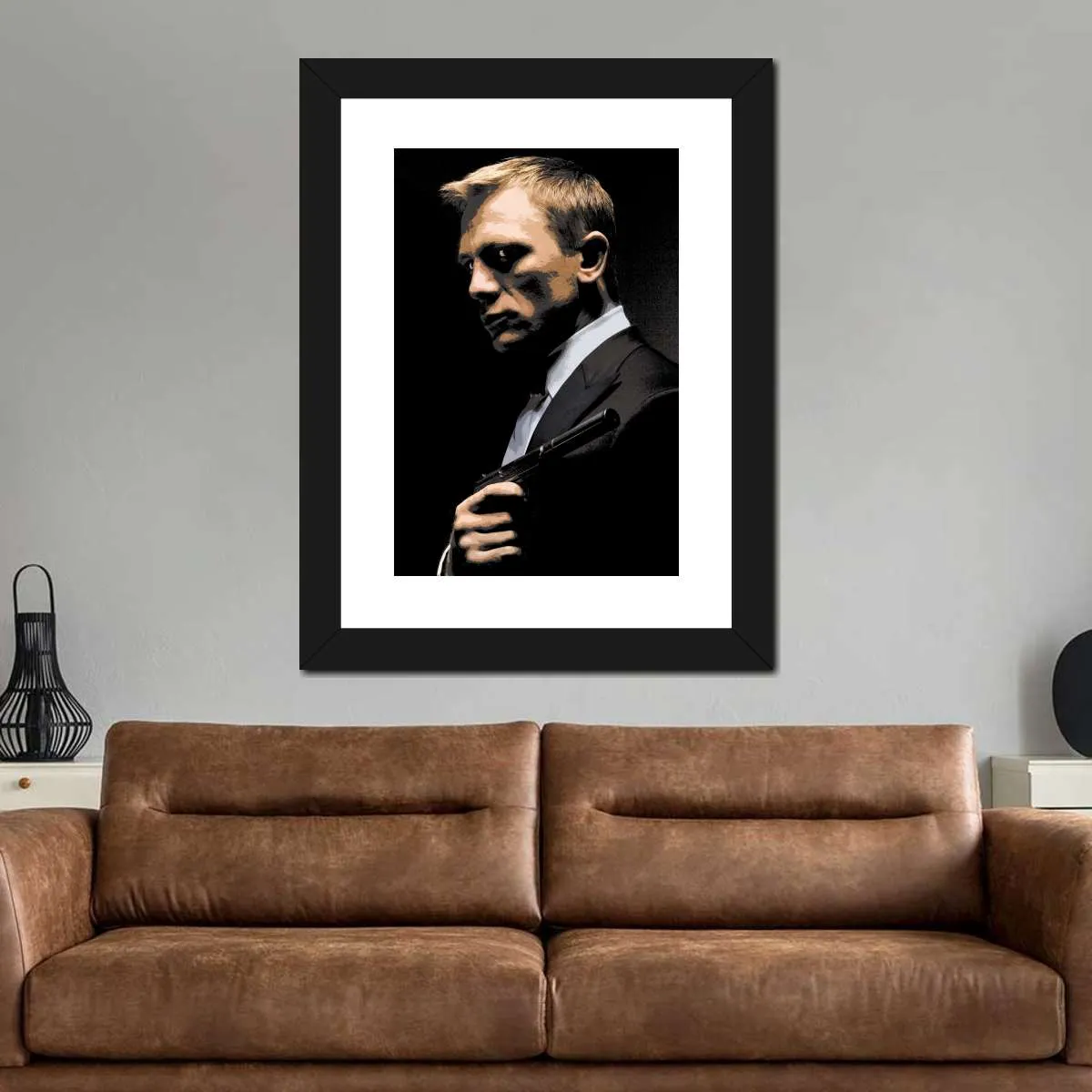 007 Daniel Craig Illustration Wall Art