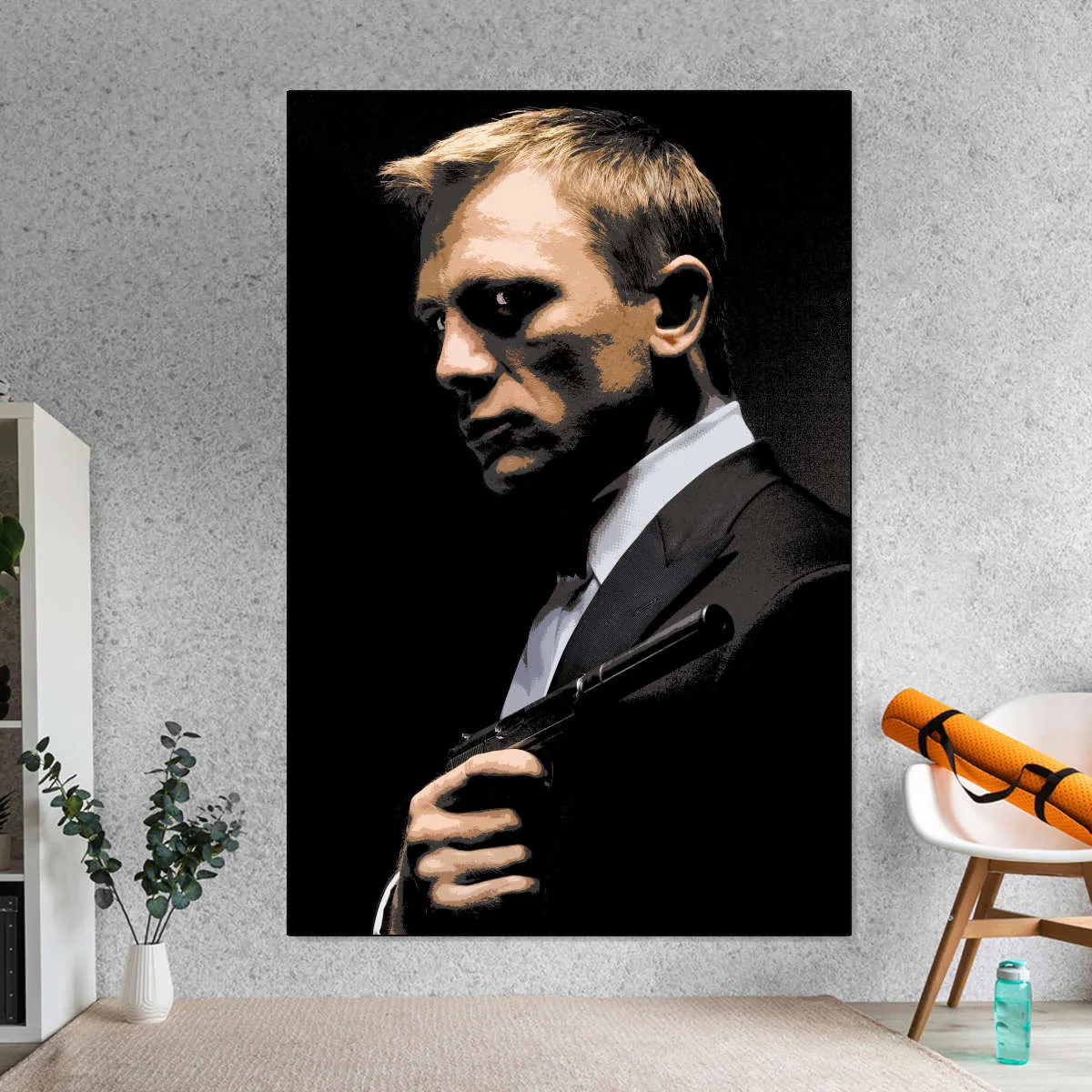 007 Daniel Craig Illustration Wall Art