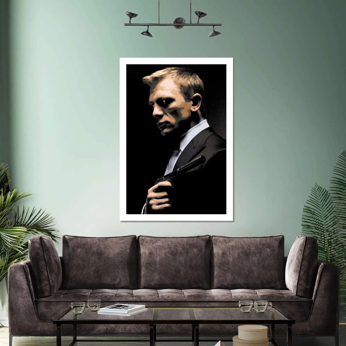 007 Daniel Craig Illustration Wall Art