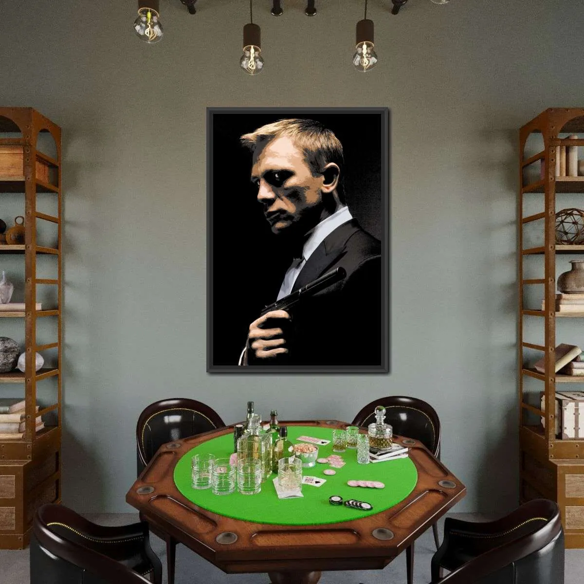 007 Daniel Craig Illustration Wall Art