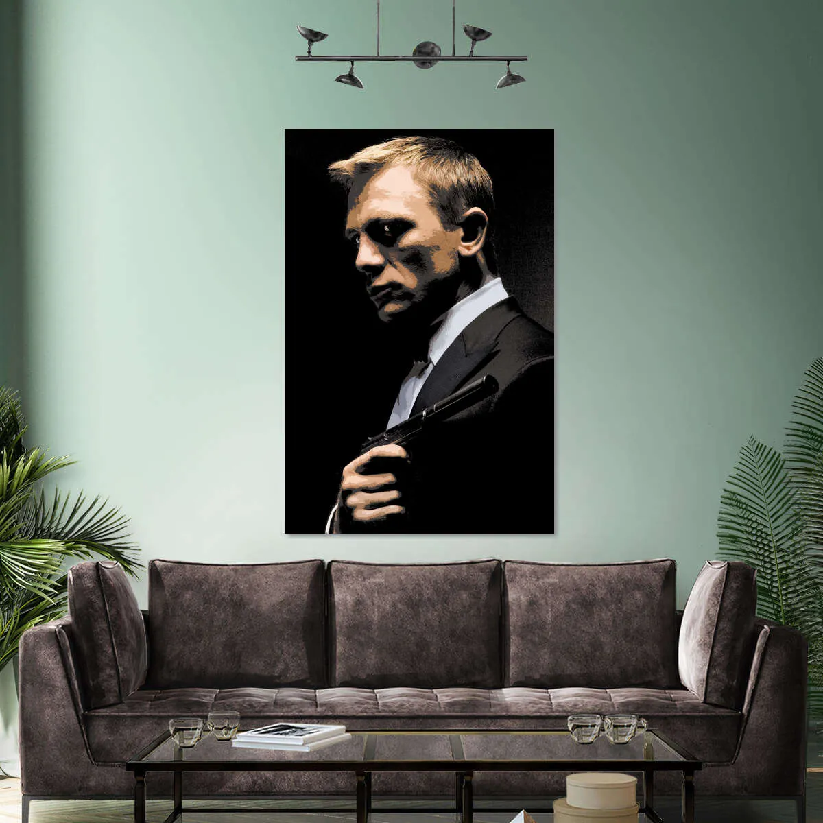 007 Daniel Craig Illustration Wall Art