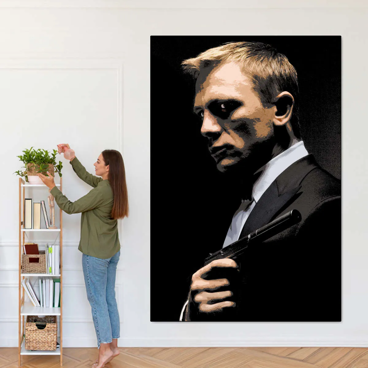 007 Daniel Craig Illustration Wall Art