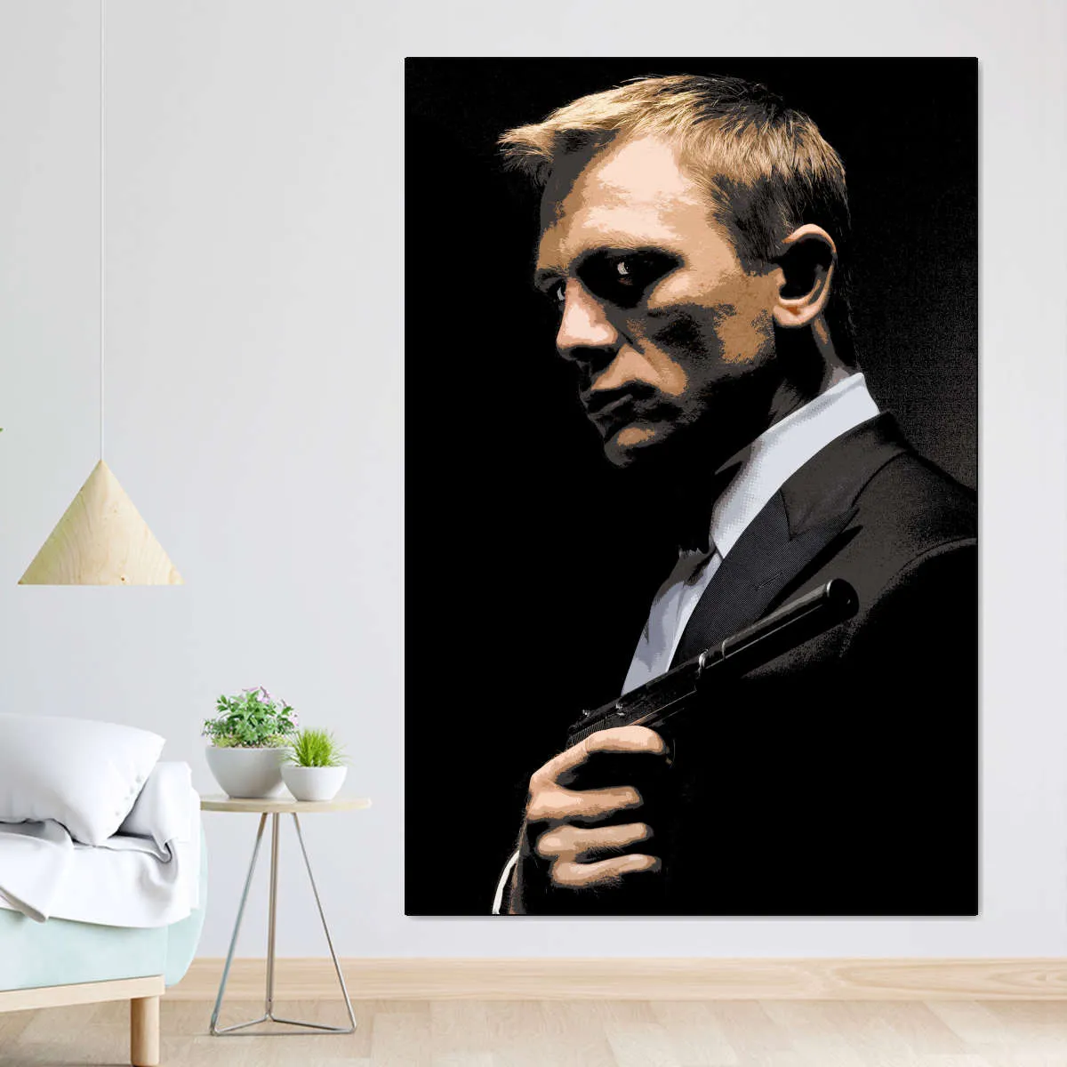 007 Daniel Craig Illustration Wall Art