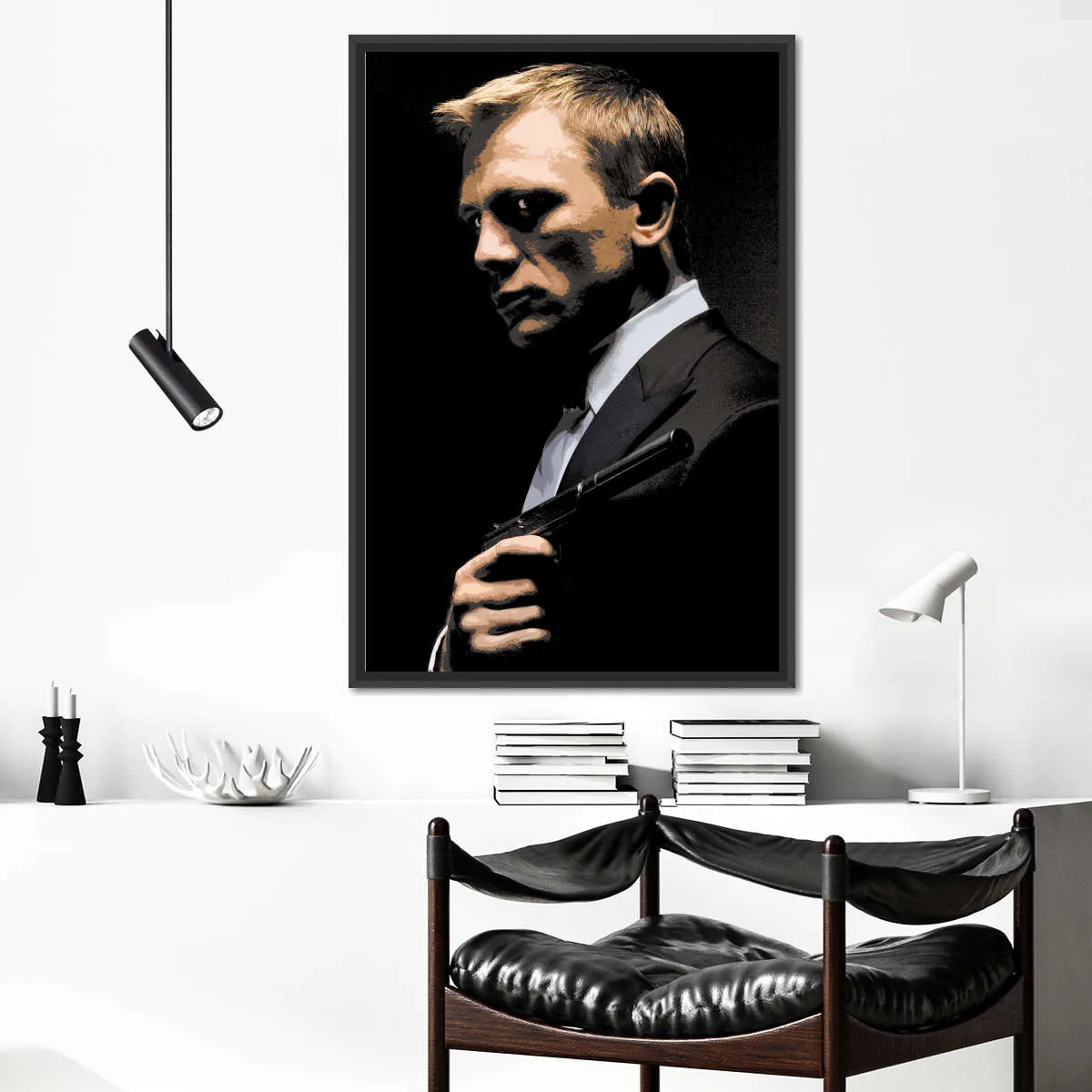 007 Daniel Craig Illustration Wall Art