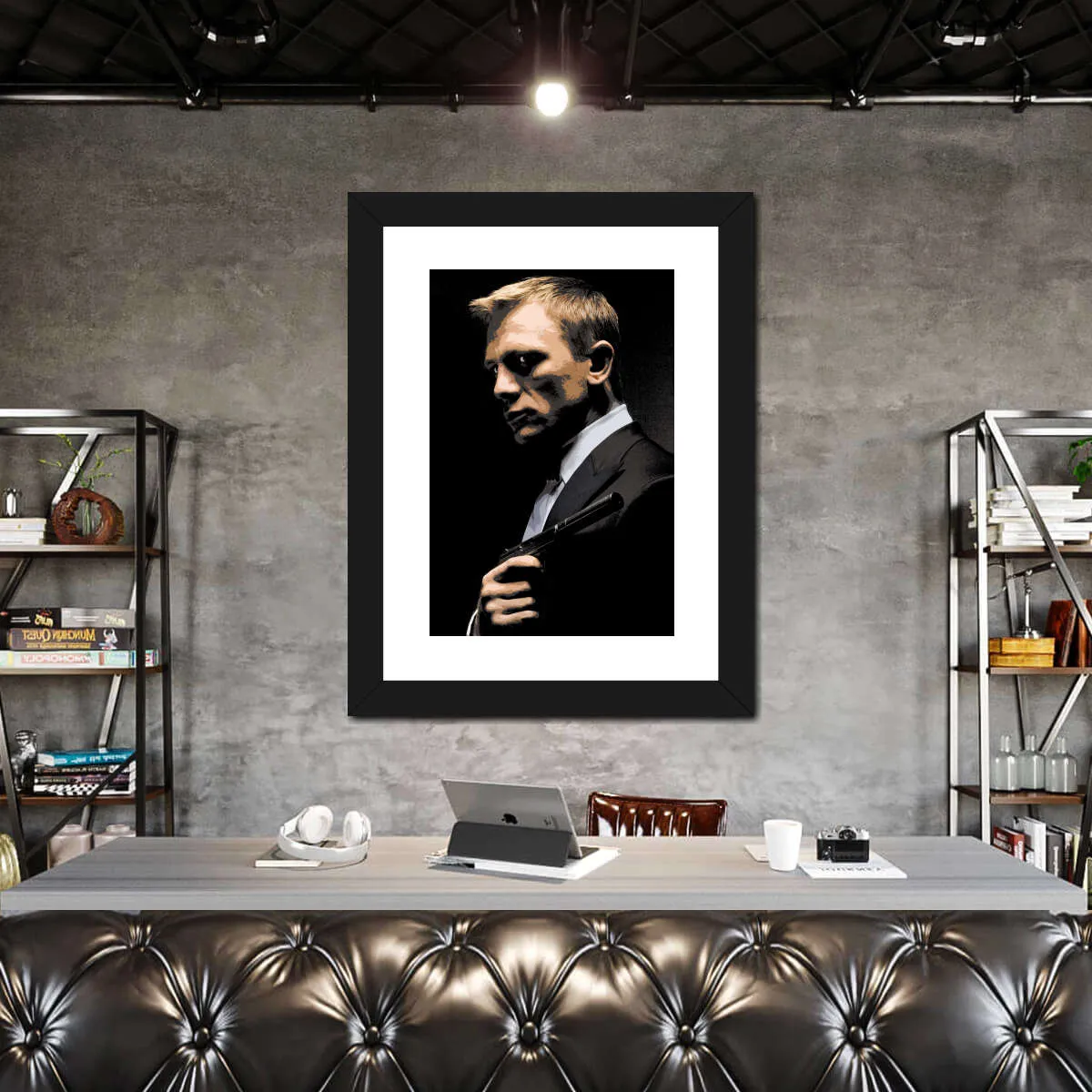 007 Daniel Craig Illustration Wall Art