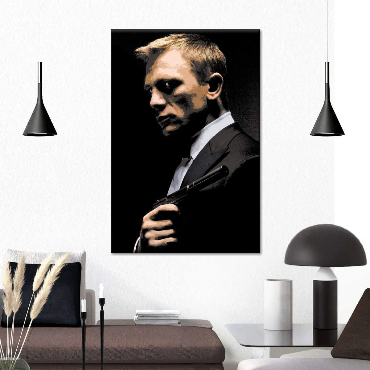 007 Daniel Craig Illustration Wall Art