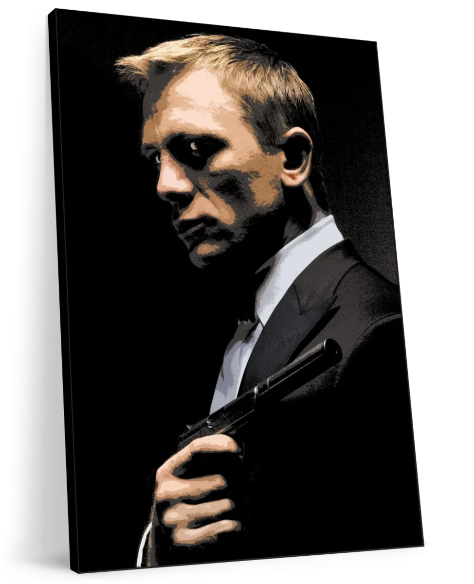 007 Daniel Craig Illustration Wall Art