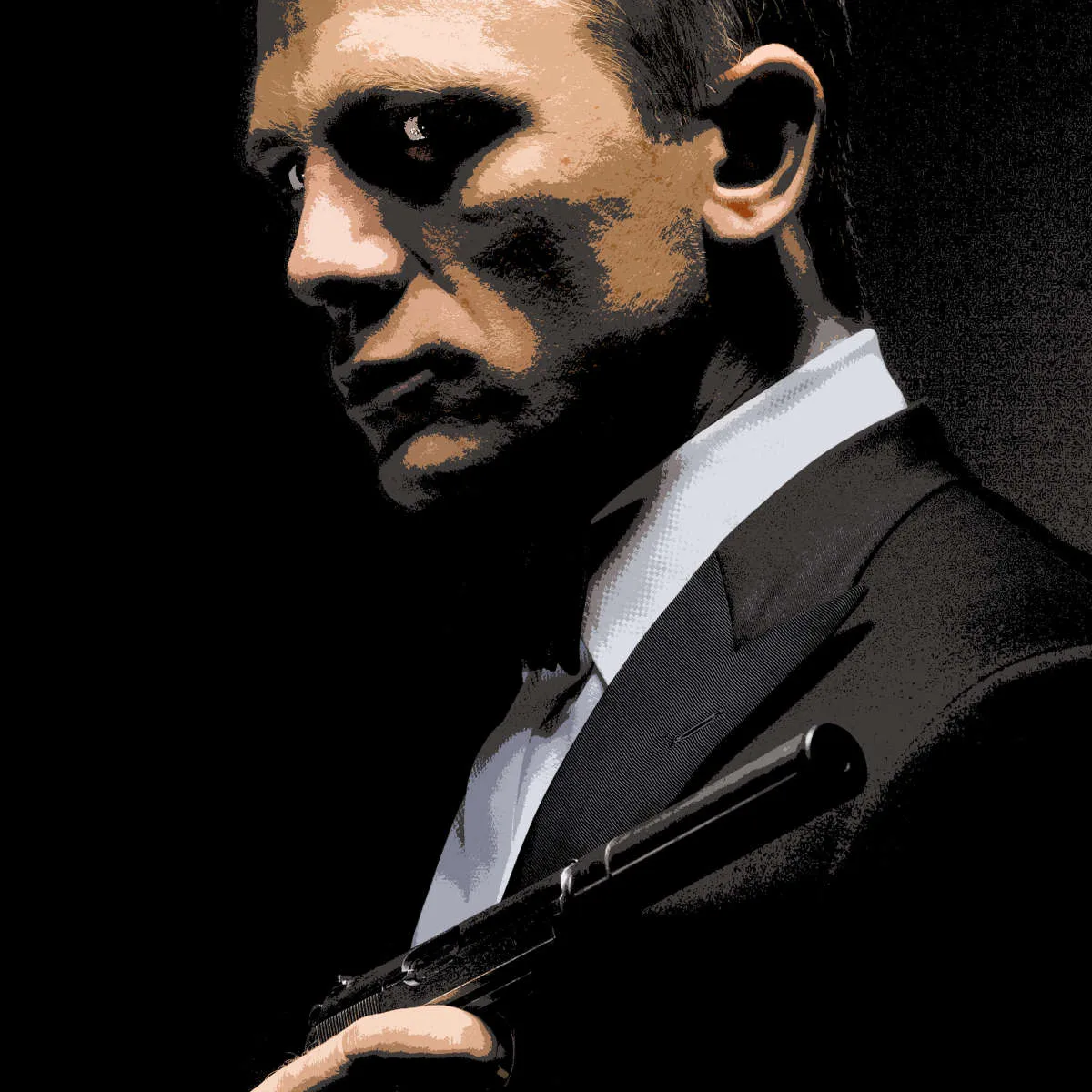 007 Daniel Craig Illustration Wall Art