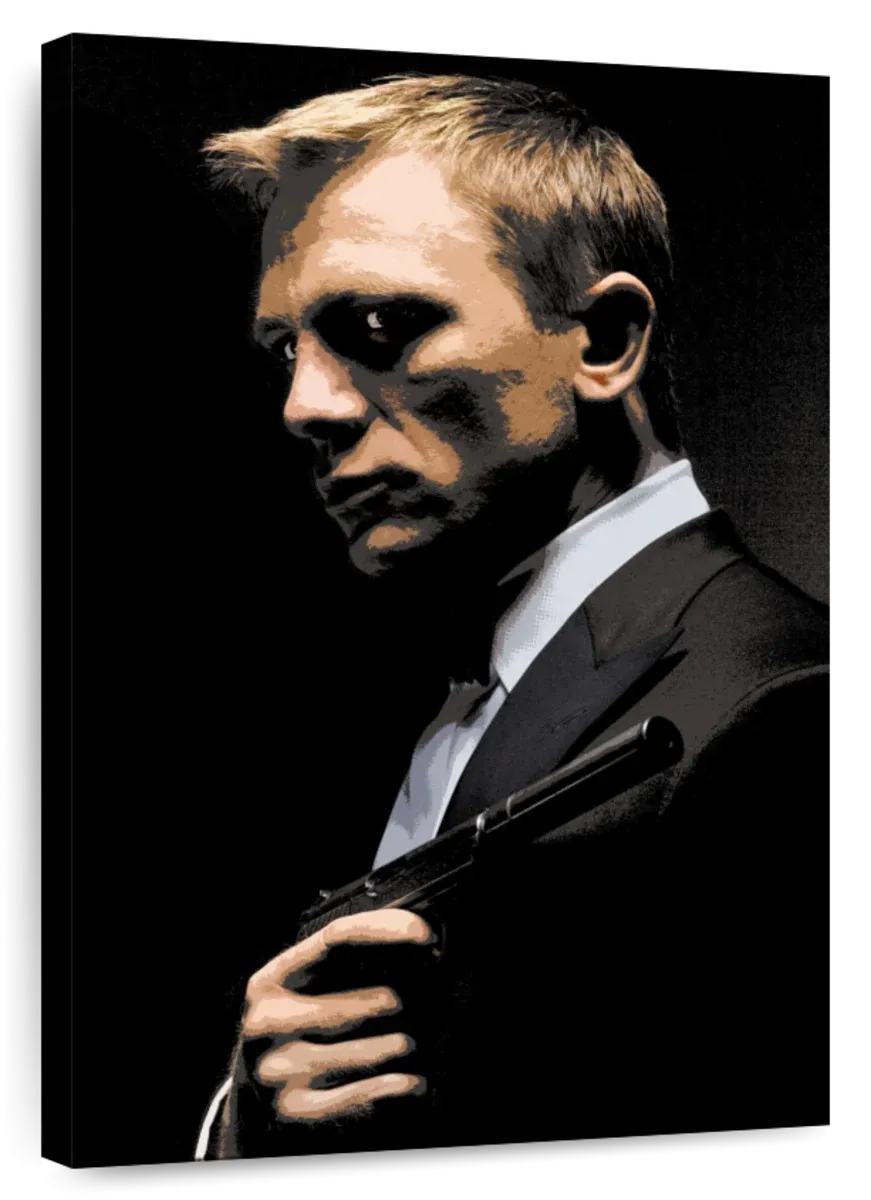 007 Daniel Craig Illustration Wall Art