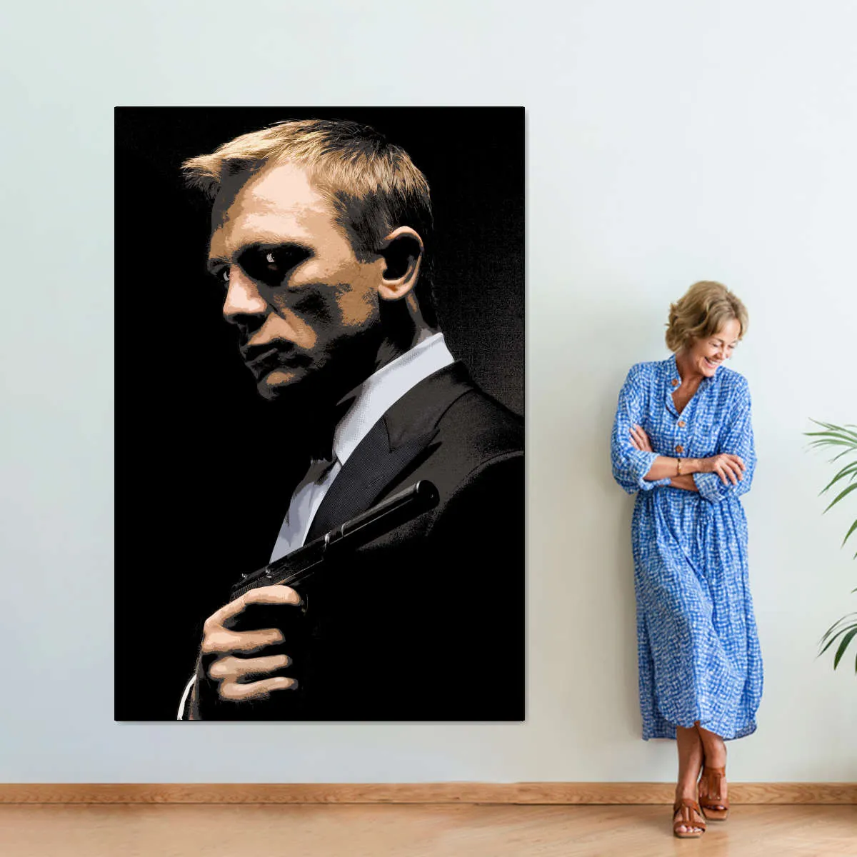 007 Daniel Craig Illustration Wall Art