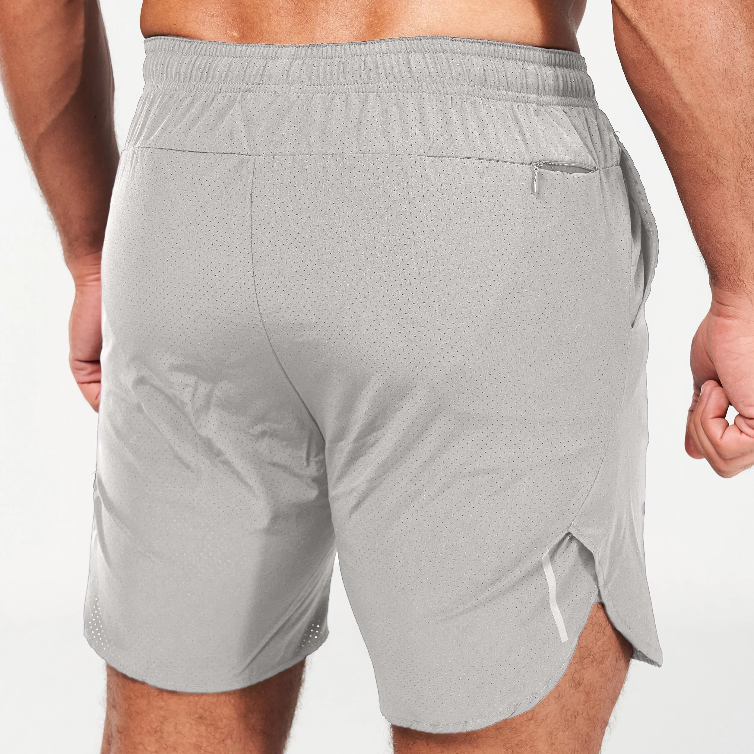 2-in-1 Dry Tech Shorts - Grey