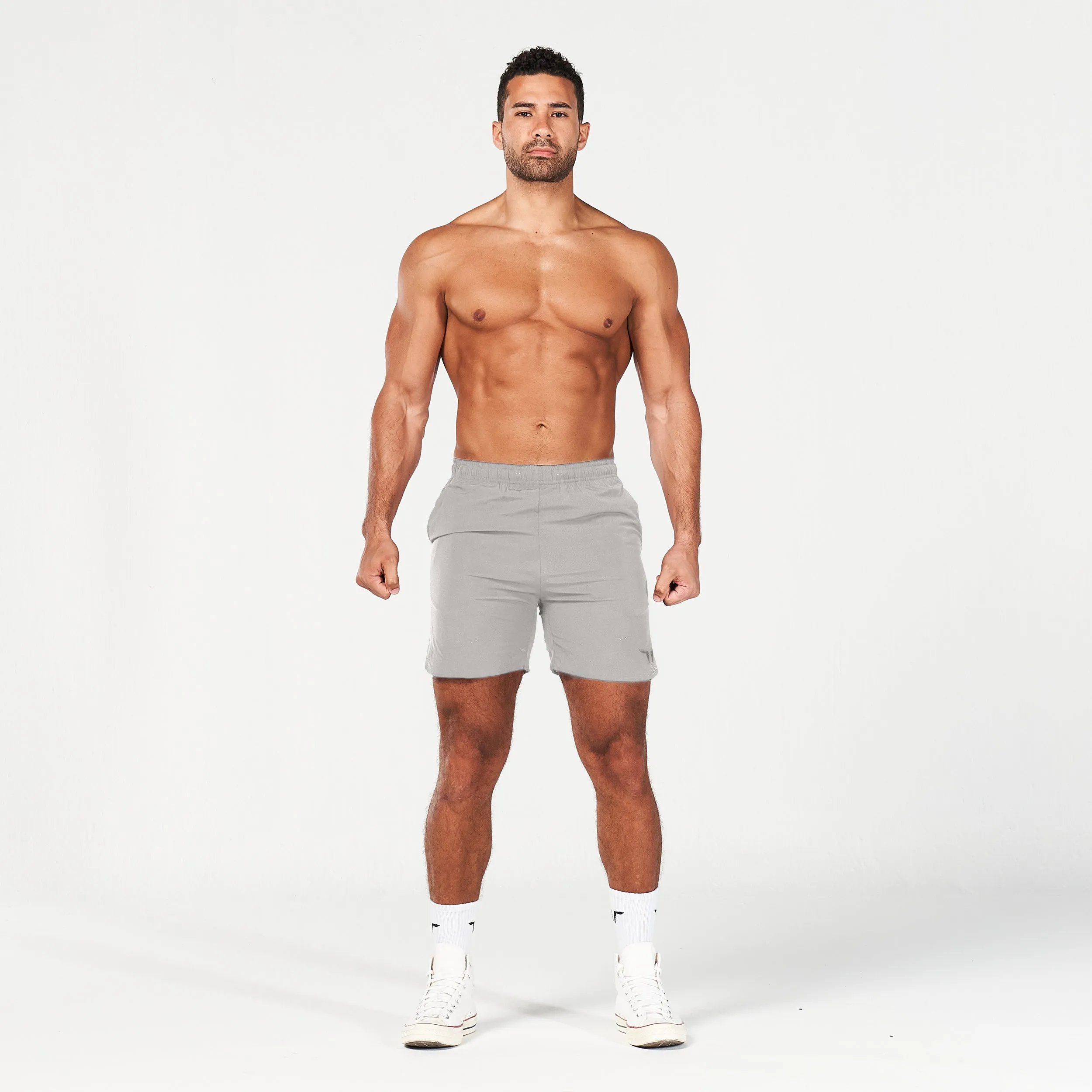 2-in-1 Dry Tech Shorts - Grey