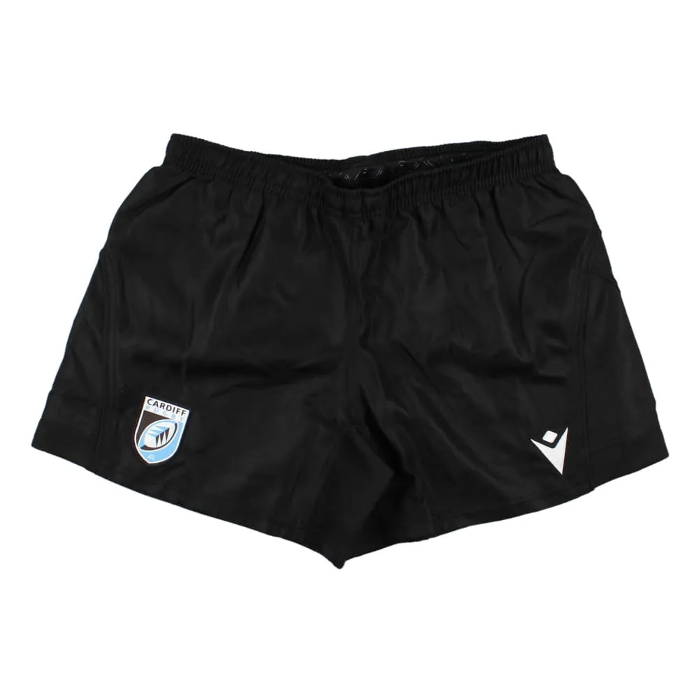 2023-2024 Cardiff Blues Rugby Training Shorts (Black)