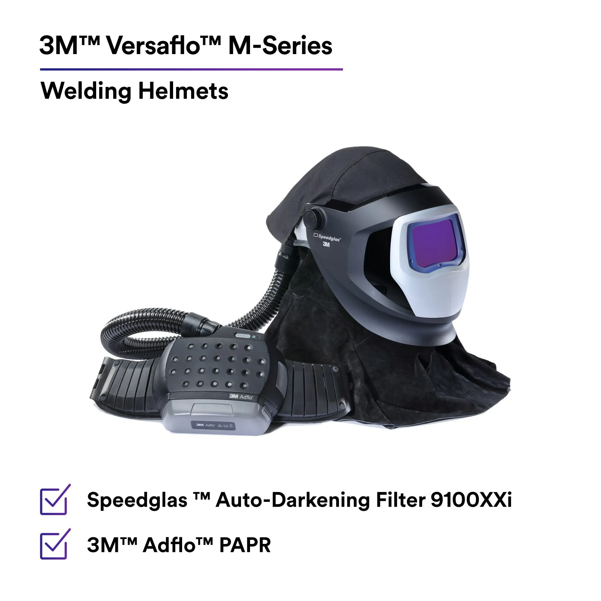 3M Adflo PAPR and Versaflo M-Series Helmet Kit Speedglas WeldingShield