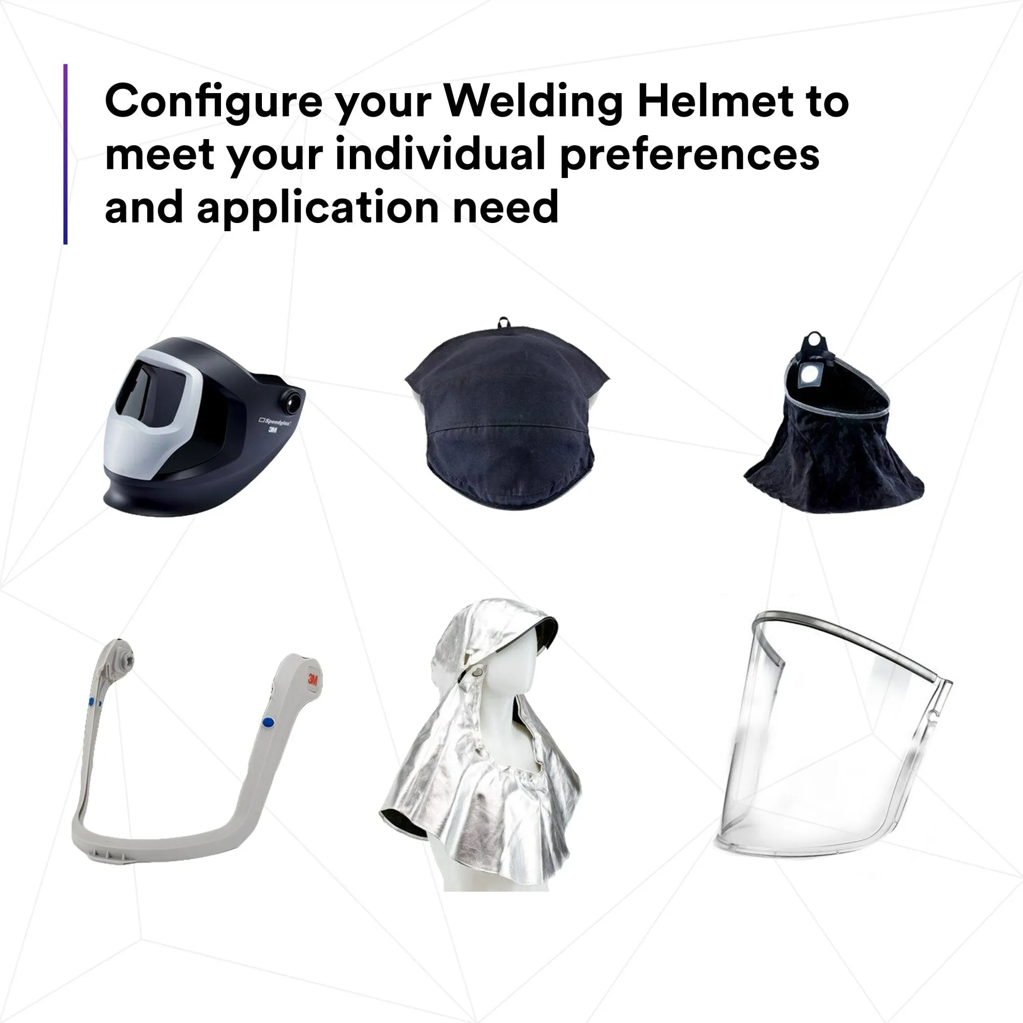 3M Adflo PAPR and Versaflo M-Series Helmet Kit Speedglas WeldingShield