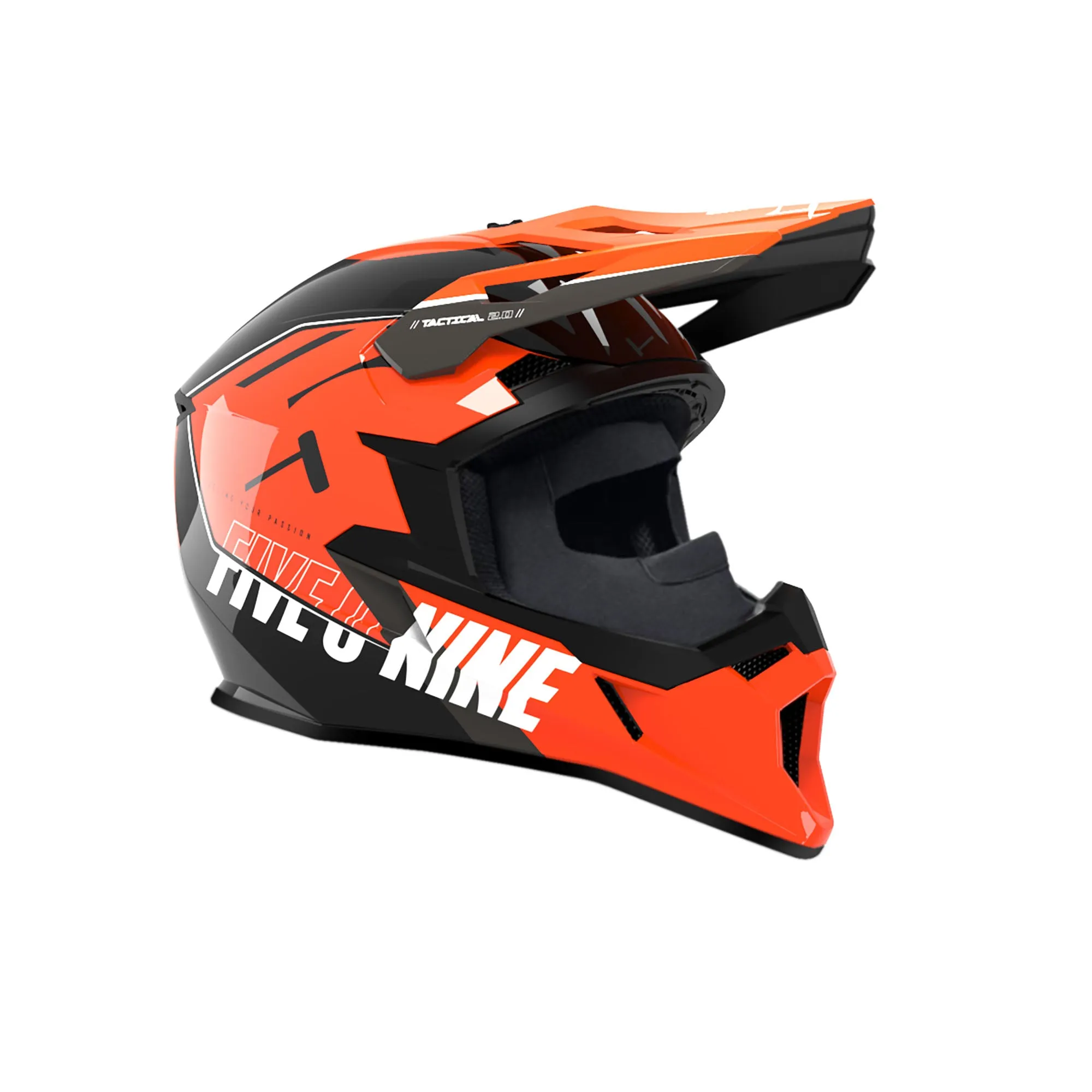 509  Tactical 2.0 Snowmobile Helmet Polycarbonate VEES Device Orange FMVSS 218