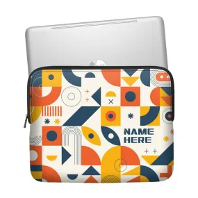 Abstract Column Custom Name Laptop Sleeve