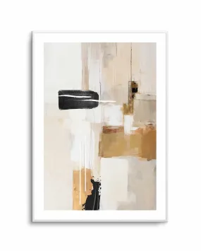 Abstract In Beige 1 By Sally Ann Moss | Art Print