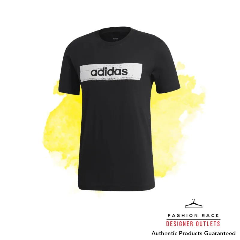 Adidas Brush Stroke Box Graphic Tee Black/Black