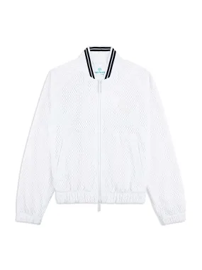 Adria Mesh Track Jacket- Brilliant White