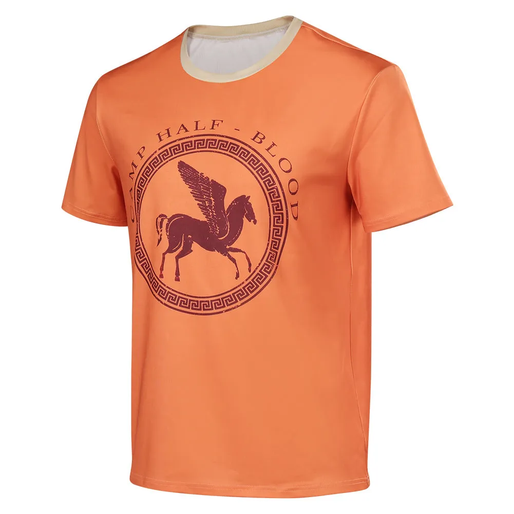 Adulte Percy Jackson T-shirt Orange Cosplay Costume