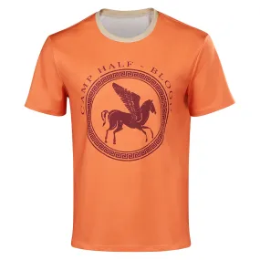 Adulte Percy Jackson T-shirt Orange Cosplay Costume