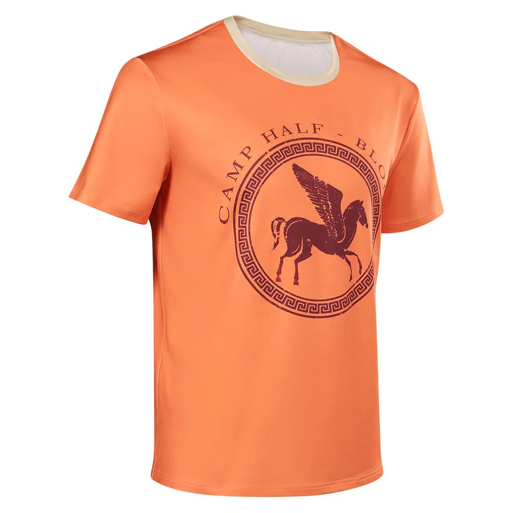 Adulte Percy Jackson T-shirt Orange Cosplay Costume