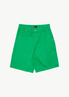 AFENDS Mens Sleepy Hollow - Twill Carpenter Shorts - Forest