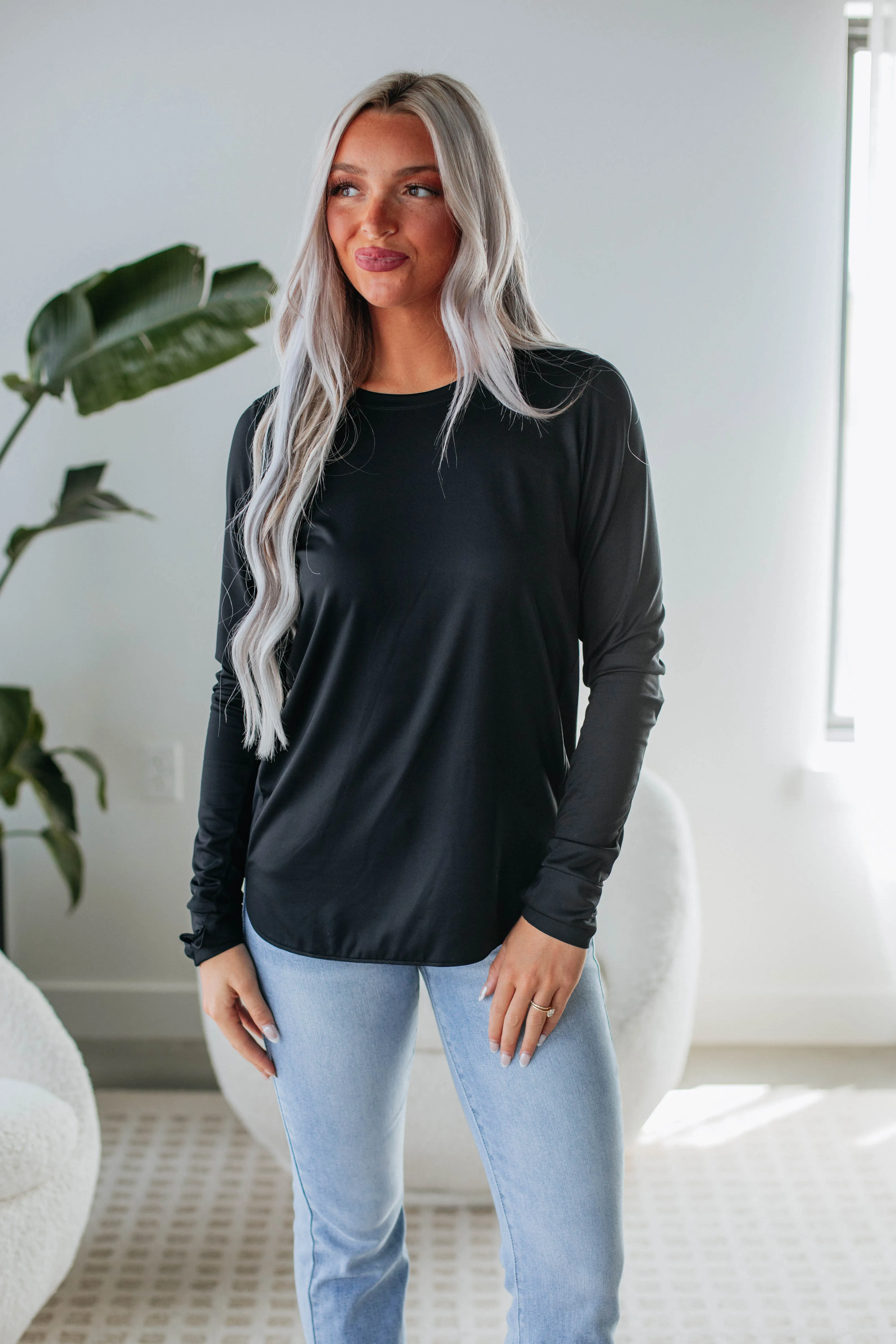 Allura Long Sleeve Top - Black