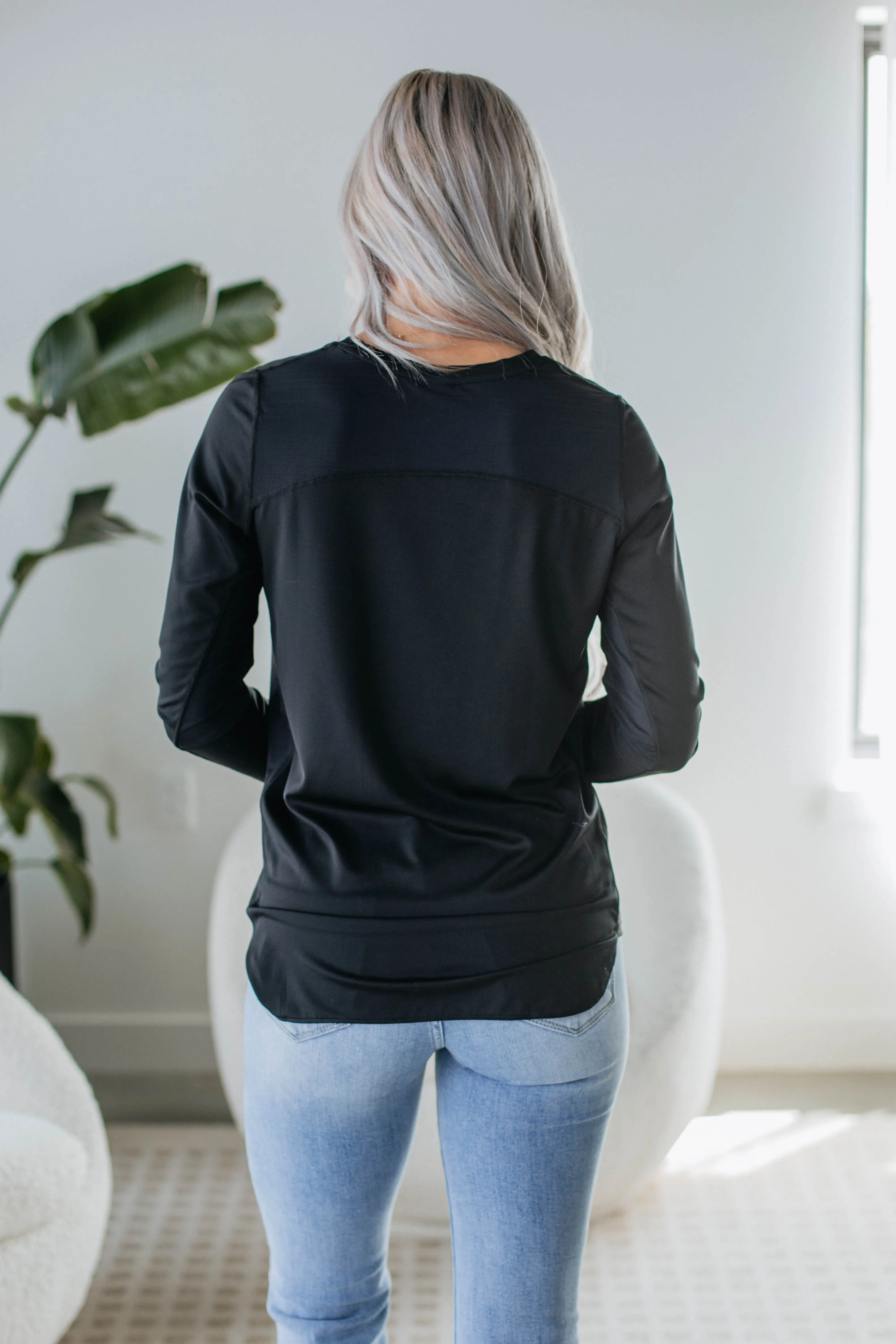 Allura Long Sleeve Top - Black