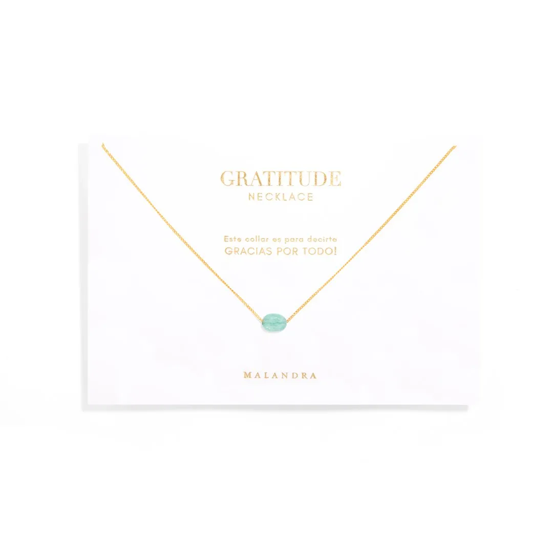 AMAZONITE GRATITUDE NECKLACE