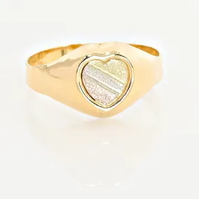 Anillo Corazon Bandera Talla 8