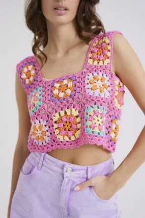 Anobel Copenhagen - Crochet Tank Top Q308 - Pink