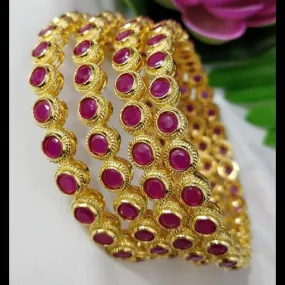 Antique Style Ruby Studded Bangles