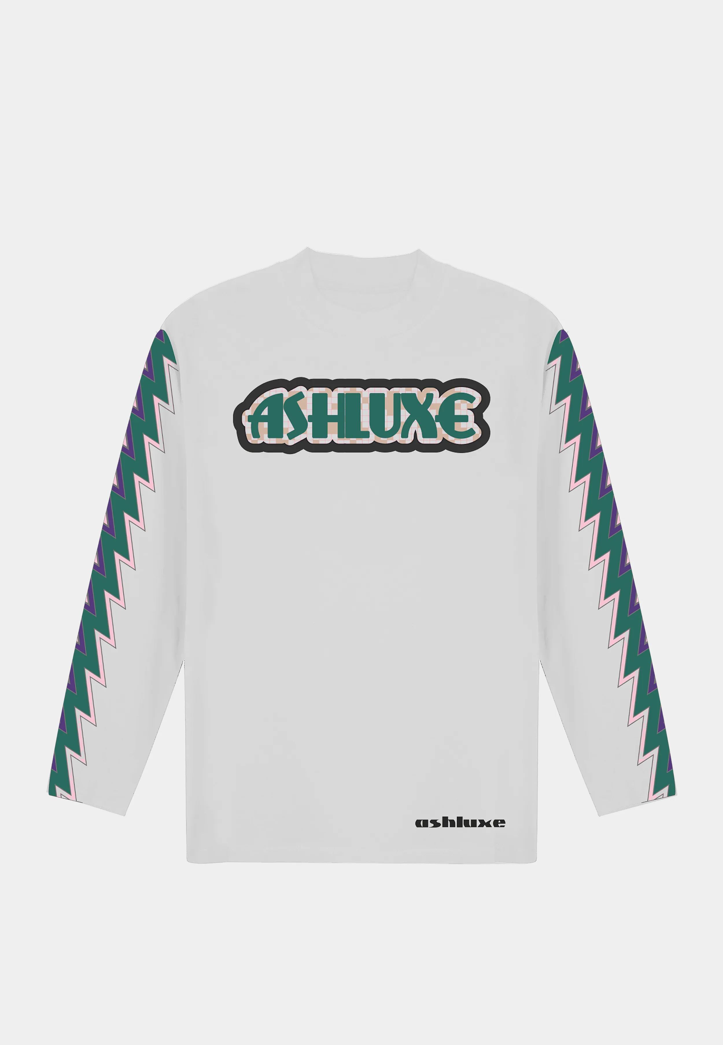 Ashluxe High Neck Longsleeve T-shirt White