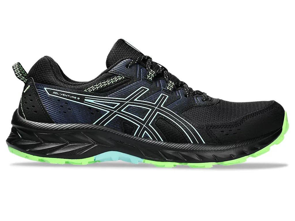 ASICS Gel Venture 9 (Black/Illuminate Mint) Mens