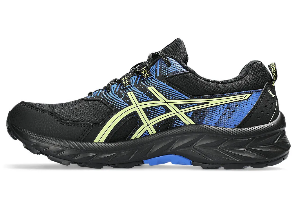 Asics Gel Venture 9 Mens WIDE (Black/Glow Yellow)