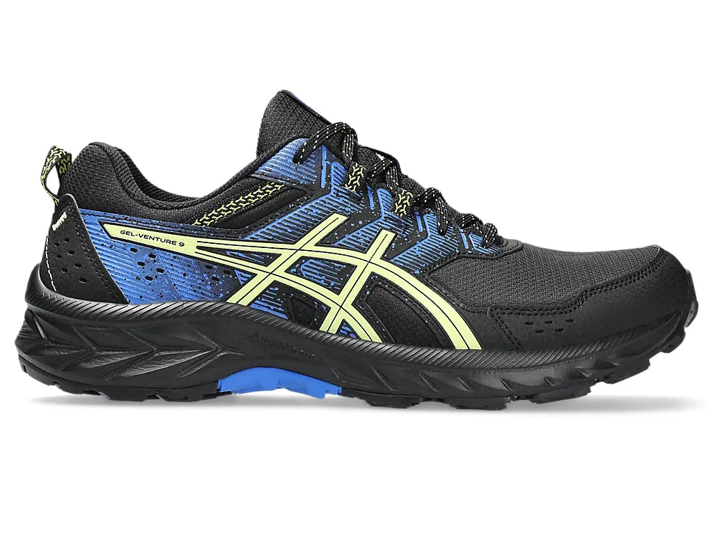 Asics Gel Venture 9 Mens WIDE (Black/Glow Yellow)