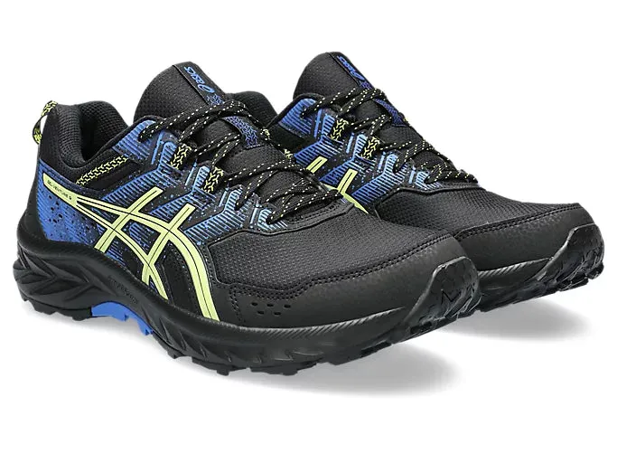 Asics Gel Venture 9 Mens WIDE (Black/Glow Yellow)