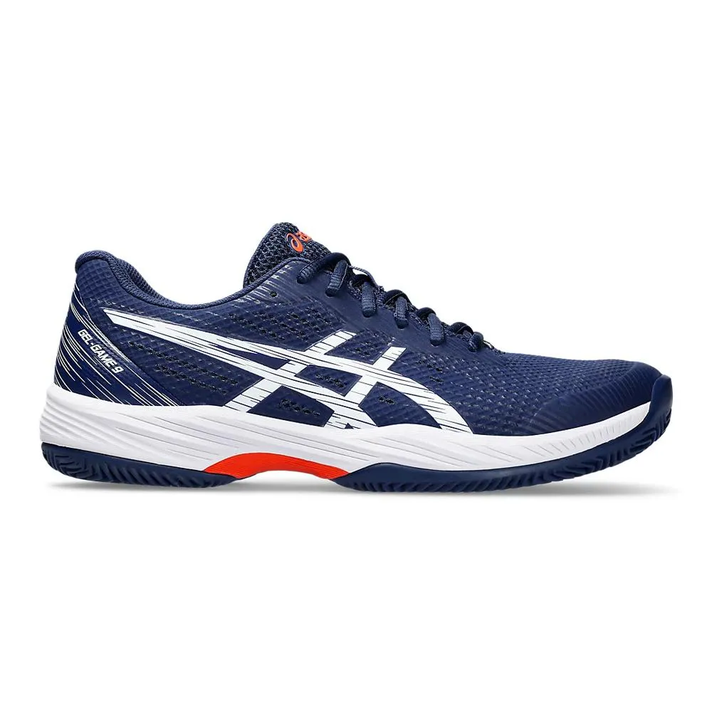 Asics Padel Masculino Gel_Game_9_Clay/Oc Blue_Expanse/White