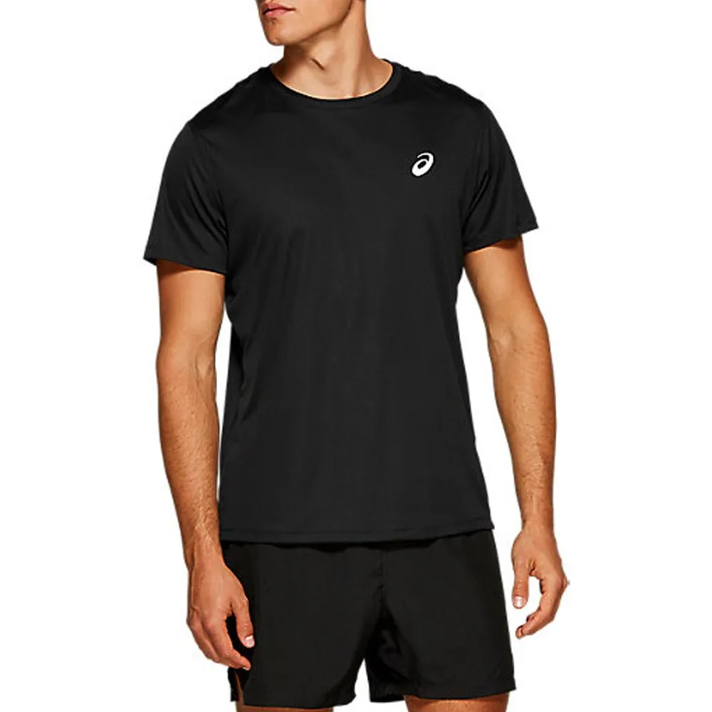 Asics Remeras Masculino Running Silver_Ss_Top Performance_Black