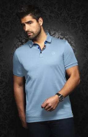 Au Noir Polo | Eagle Light Blue