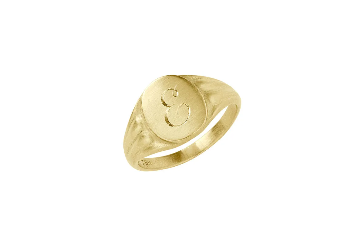 Avalon Monogram 18K Gold Ring