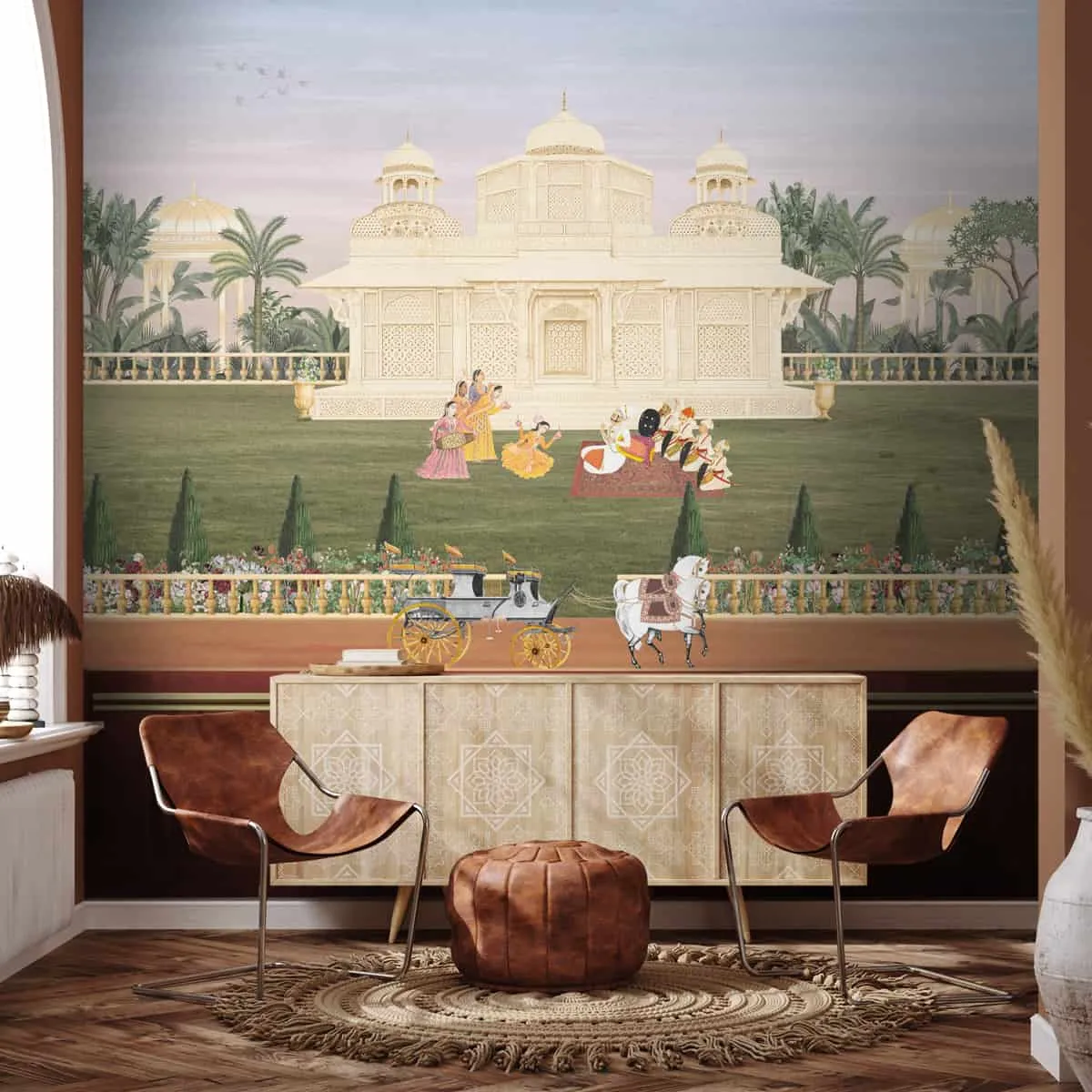 Bagaan Indian Art Inspired Luxury Wallpaper Design