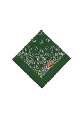 Bandana - Petite Broderie - LUCK - Vert Week-End