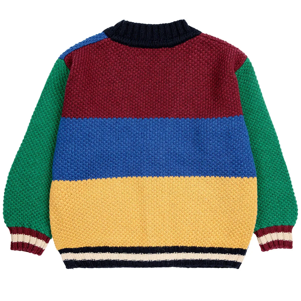 B.C Vintage Colour Block Cardigan by Bobo Choses