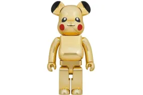 Bearbrick Pikachu 1000% Gold Chrome Ver.