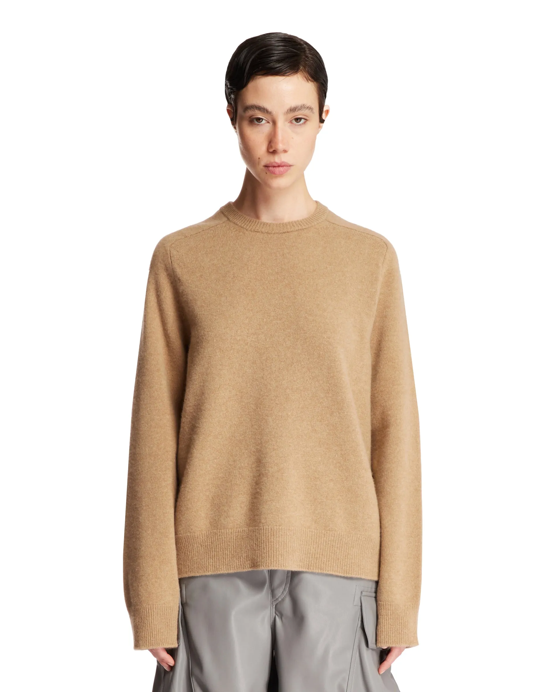 Beige Crewneck Pullover