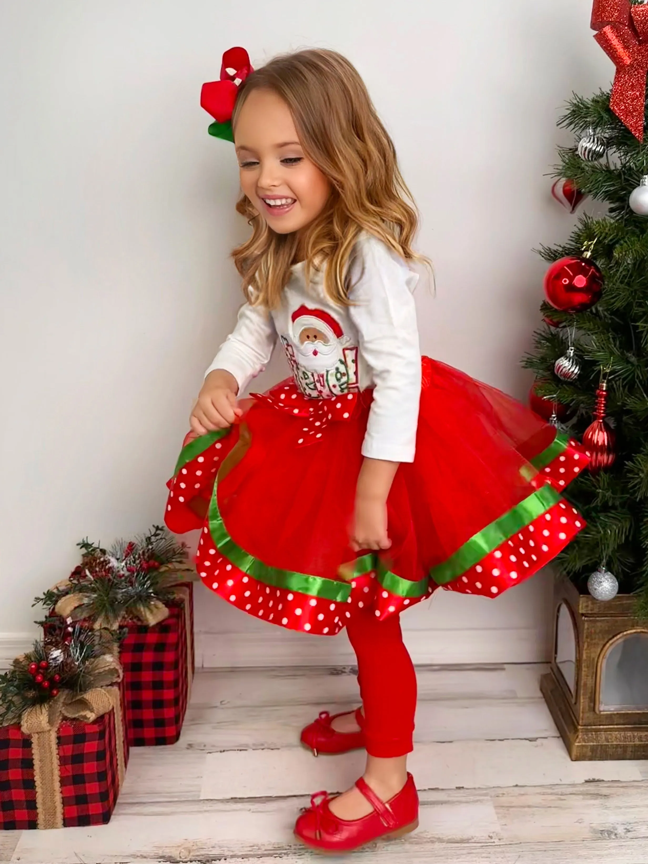 Believe In Santa Holiday Tutu Skirt Set